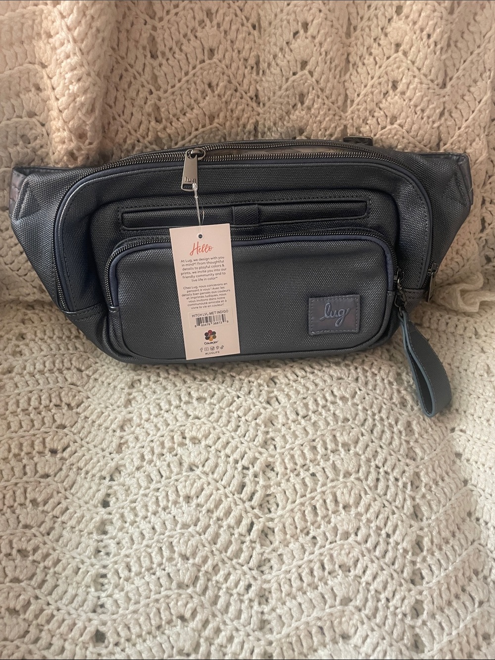 NWT- Lug Hitch ML Metallic Blue Moon